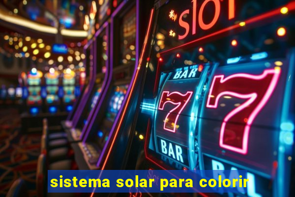 sistema solar para colorir